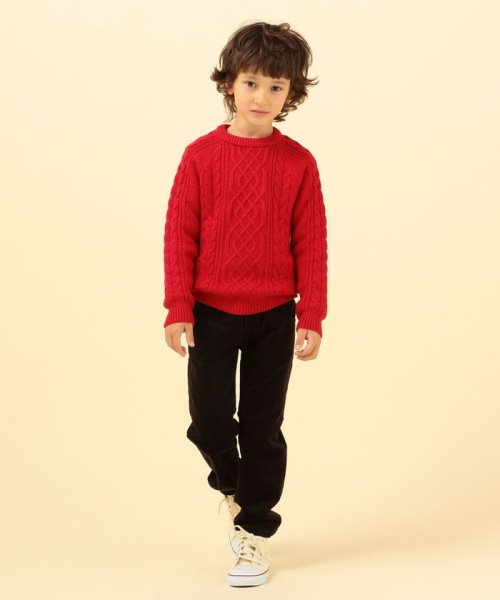 SHIPS KIDS(シップスキッズ)/SHIPS KIDS:〈洗濯機可能〉アラン シルキーニット(100～130cm)/img08