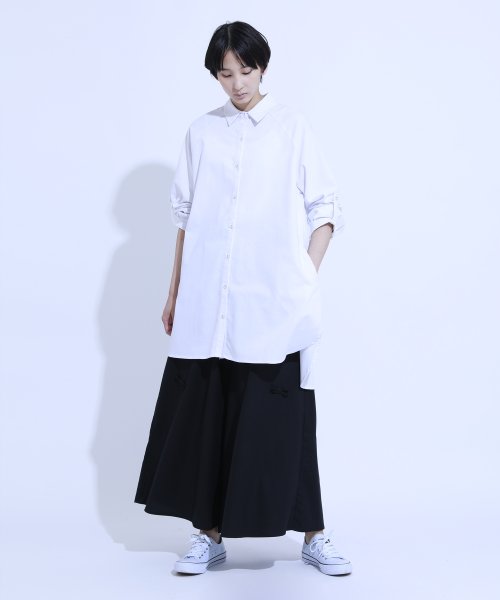 aimoha(aimoha（アイモハ）)/BIGシルエットロング丈ワイシャツ/img14