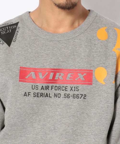 AVIREX(AVIREX)/SH X－15 クルーネック スウェット/ X－15 CREW NECK SWEAT/img03