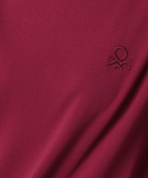 BENETTON (women)(ベネトン（レディース）)/重ねボートネックロゴ刺繍ロングスリーブTシャツ・カットソー/img24