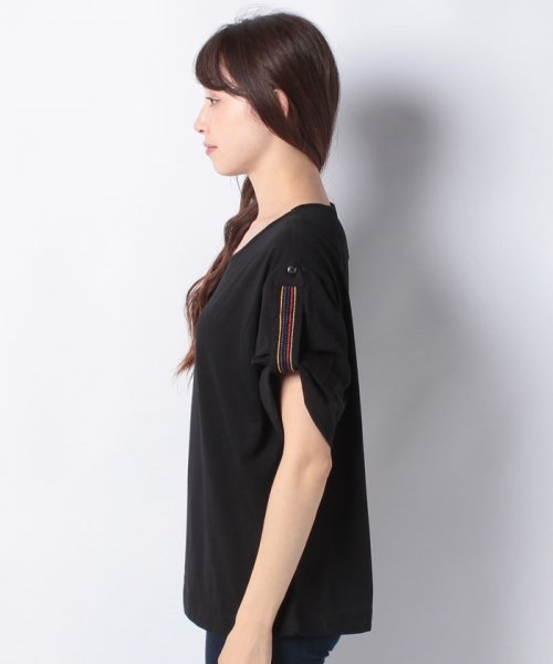 BENETTON (women)(ベネトン（レディース）)/配色ロールアップスリーブオーバーサイズTシャツ・カットソー/img07