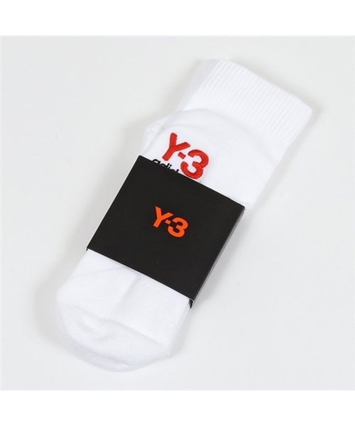 Y-3(ワイスリー)/adidas アディダス YOHJI YAMAMOTO FH9274 LOGO SOCK リブ ハイソックス 靴下 ロゴ刺繍 WHITE メンズ/img03