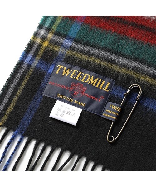 TWEED MILL(ツイードミル)/Lambswoo Knes Rug 50×190 ウール 中判ストール マフラー 無地 チェック 柄 カラー10色 レディース/img09