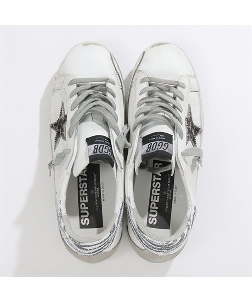 GOLDEN GOOSE(ゴールデングース)/G35WS590 P34 レザー ローカット スニーカー ヴィンテージ WHITE－GLITTER/ANIMALIER レディース/img04