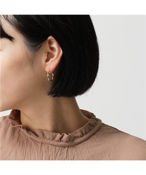 LOUISE DAMAS(ルイーズダマス)/LD ESM 4 Esmeralda エスメラルダ Small twisted hoop earrings ピアス フープ ゴールド レディース/img01