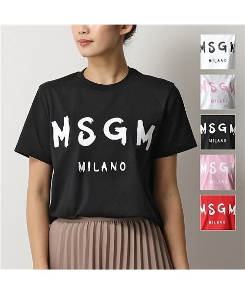 MSGM(MSGM)/2641 2741 MDM60 半袖 Tシャツ カットソー クルーネック 丸首 カラー5色 レディース/img01