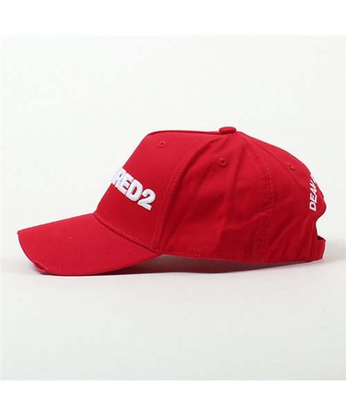 DSQUARED2(ディースクエアード)/BCM0028 05C00001 M818 立体ロゴ刺繍 ベースボール キャップ 帽子 ダメージ加工 メンズ/img01