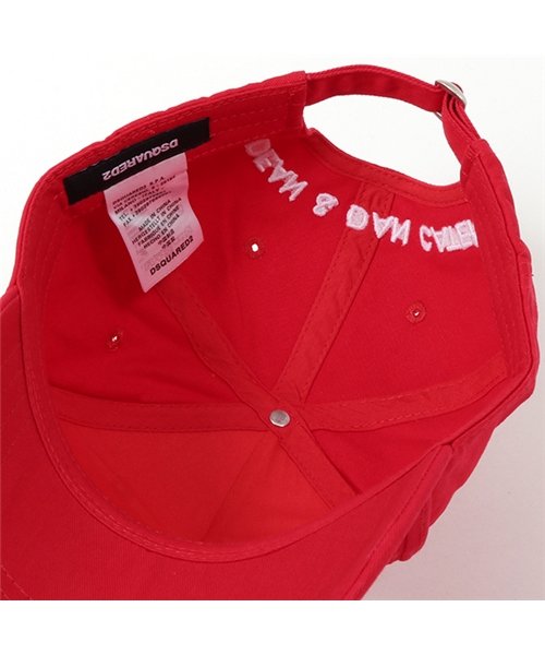 DSQUARED2(ディースクエアード)/BCM0028 05C00001 M818 立体ロゴ刺繍 ベースボール キャップ 帽子 ダメージ加工 メンズ/img03