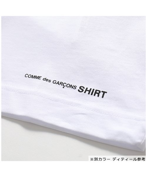 COMME des GARCONS(コムデギャルソン)/W27111 クルーネック 半袖 Tシャツ ワンポイントロゴ カットソー BLACK メンズ/img04