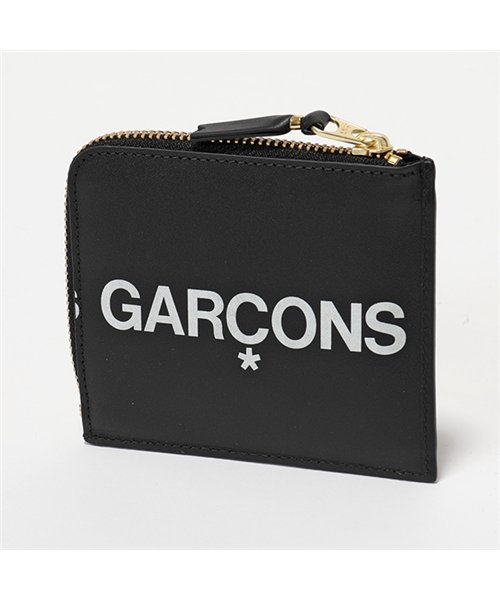 COMME des GARCONS(コムデギャルソン)/SA3100HL HUGE LOGO L字ファスナー コインケース ミニ財布 小銭入れ BLACK /img01