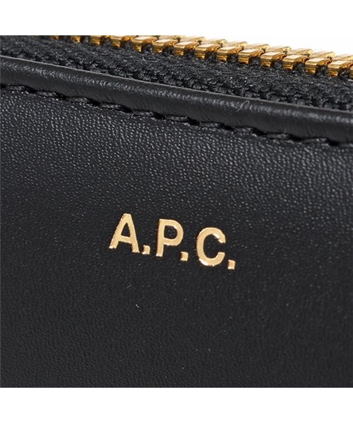 A.P.C.(アーペーセー)/PXAWV F63326 compact maria GAI レザー コイン&カードケース 二つ折り財布 ミニ財布 NOIR レディース/img04
