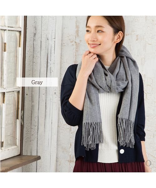 ストール 大判 ウール マフラー 秋冬 薄手 ストライプ 男女兼用