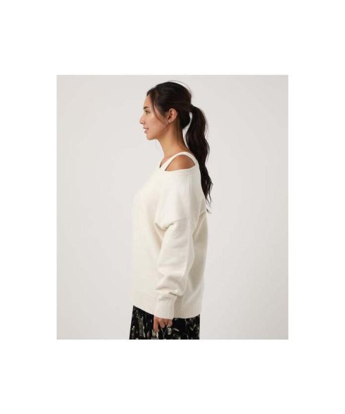 AZUL by moussy(アズールバイマウジー)/【11/4　ヒルナンデス！紹介】2WAY KNIT SET TOPS/img05