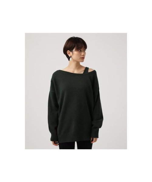 AZUL by moussy(アズールバイマウジー)/【11/4　ヒルナンデス！紹介】2WAY KNIT SET TOPS/img20