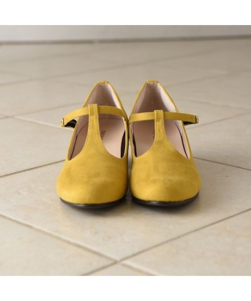 セール ラクチンきれいシューズ Tストラップパンプス 4cmヒール ヴェリココ Velikoko Magaseek