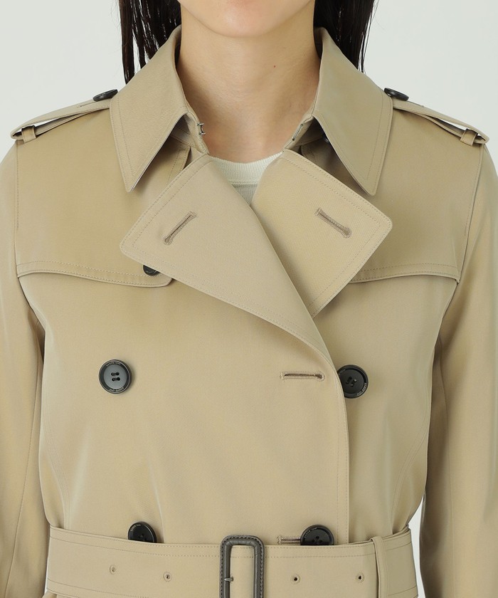 ＜100年コート＞ダブルトレンチコート(三陽格子)(502635465)｜阪急