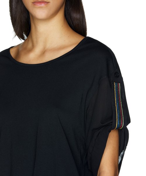 BENETTON (women)(ベネトン（レディース）)/配色ロールアップスリーブオーバーサイズTシャツ・カットソー/img04