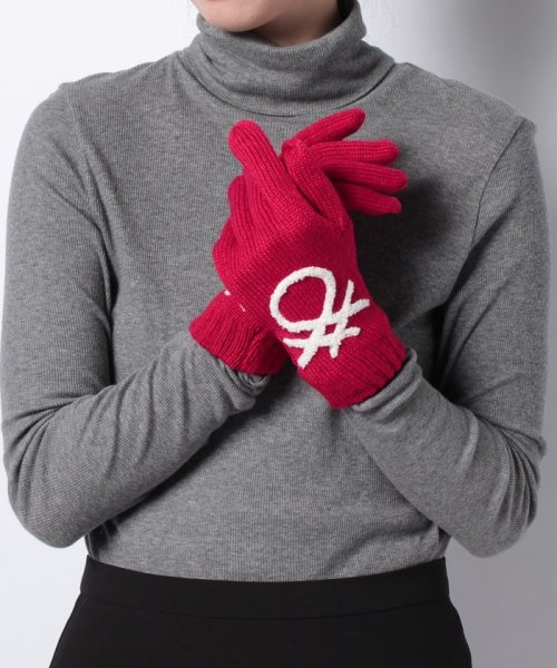 BENETTON (women)(ベネトン（レディース）)/フィンガーロゴニットグローブ・手袋JCC/img08