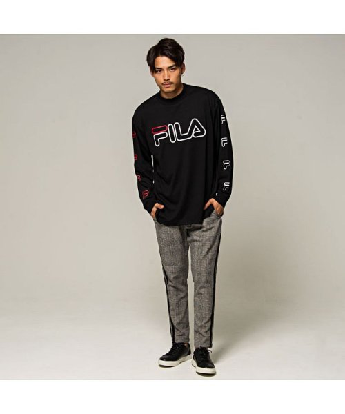 FILA(フィラ)/FILA【フィラ】袖プリントクルーネック長袖Tシャツ/img04