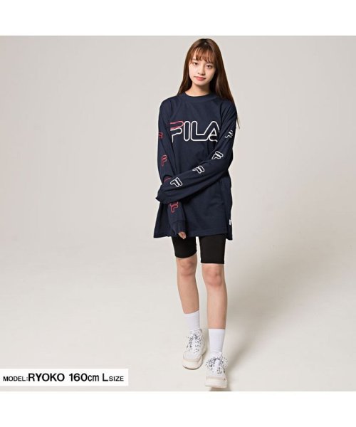 FILA(フィラ)/FILA【フィラ】袖プリントクルーネック長袖Tシャツ/img10