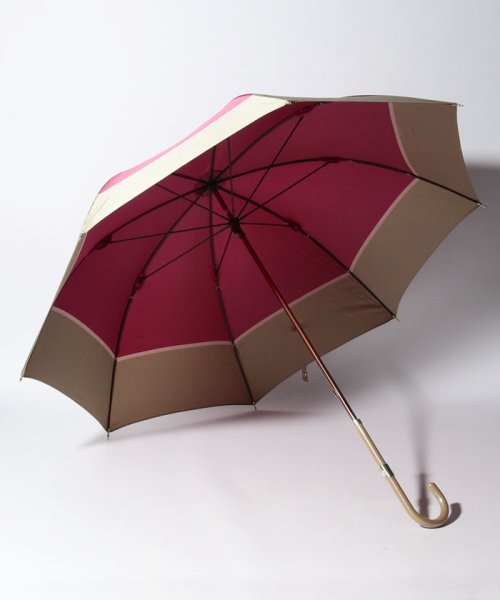 LANVIN Collection(umbrella)(ランバンコレクション（傘）)/LANVIN COLLECTION(ランバン コレクション)婦人長傘ポリエステルツイル先染ボーダー/img06