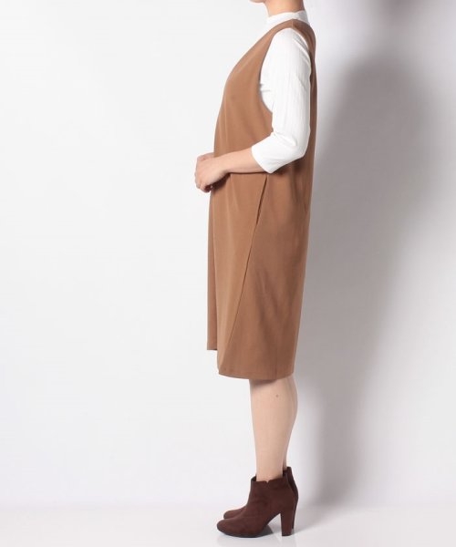 クーポン セール 76 Off Set2点 テレコインナー Vネックワンピース グリーンパークス Green Parks Magaseek