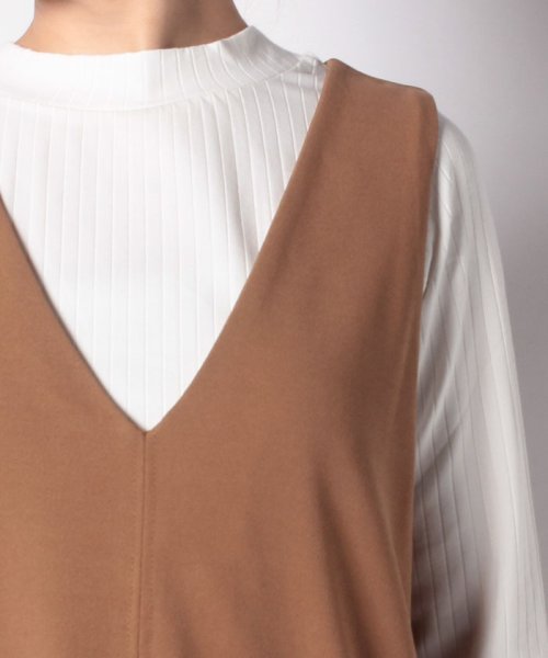 セール 76 Off Set2点 テレコインナー Vネックワンピース グリーンパークス Green Parks Magaseek