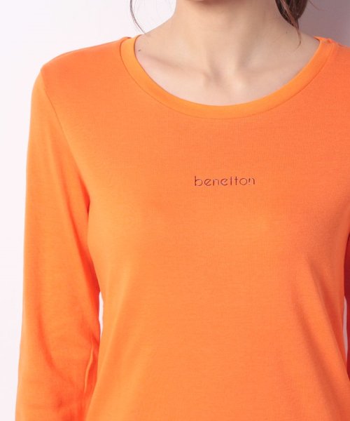 BENETTON (women)(ベネトン（レディース）)/ロゴクルーネック長袖Tシャツ・カットソー/img19