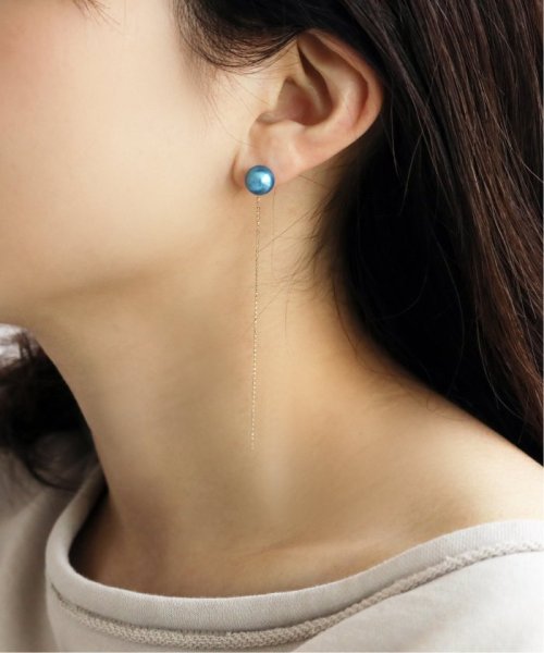 インディゴパール8mm1粒ピアスK10(両耳) インディゴパール8mm1粒ピアスK10(両耳) BCD1402172373 (10725円)