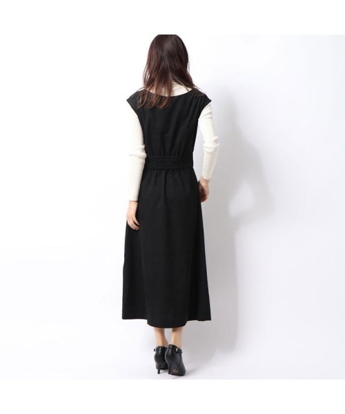 セール スタイルブロック Styleblock コーデュロイワンピース ブラック スタイルブロック Styleblock Magaseek