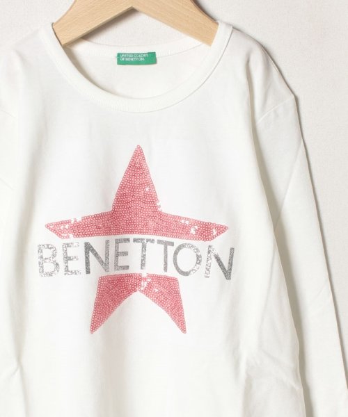 BENETTON (UNITED COLORS OF BENETTON GIRLS)(ユナイテッド　カラーズ　オブ　ベネトン　ガールズ)/オーガニックコットンピーチスキンロゴTシャツ・カットソー/img04