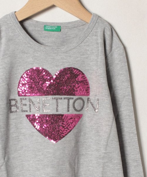 BENETTON (UNITED COLORS OF BENETTON GIRLS)(ユナイテッド　カラーズ　オブ　ベネトン　ガールズ)/オーガニックコットンピーチスキンロゴTシャツ・カットソー/img09