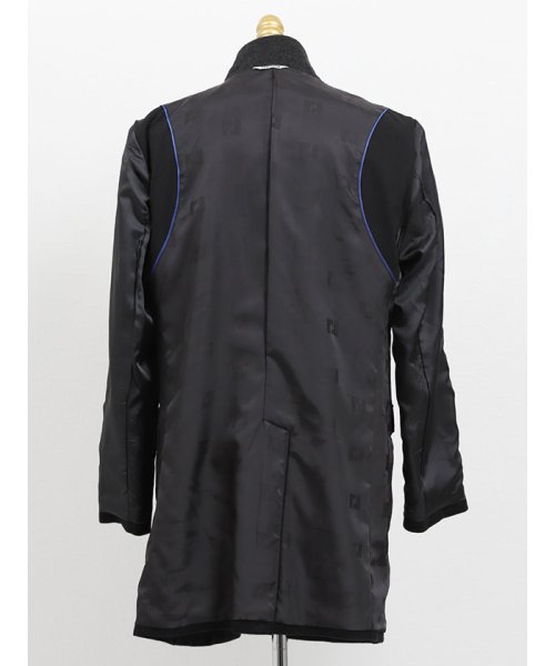 レノマ オム/renoma HOMME　カシミアアンゴラ変形チェスターコート 黒 オム/renoma