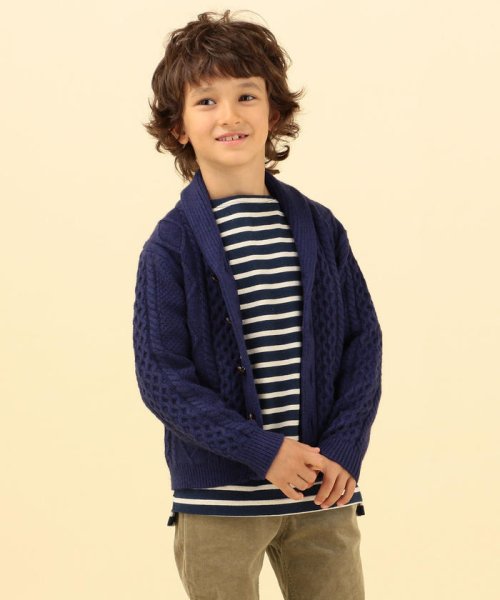 SHIPS KIDS(シップスキッズ)/SHIPS KIDS:【洗えるニット】ショールカラー シルキーニット カーディガン(100～130cm)/img10