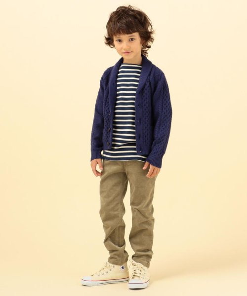 SHIPS KIDS(シップスキッズ)/SHIPS KIDS:【洗えるニット】ショールカラー シルキーニット カーディガン(100～130cm)/img11