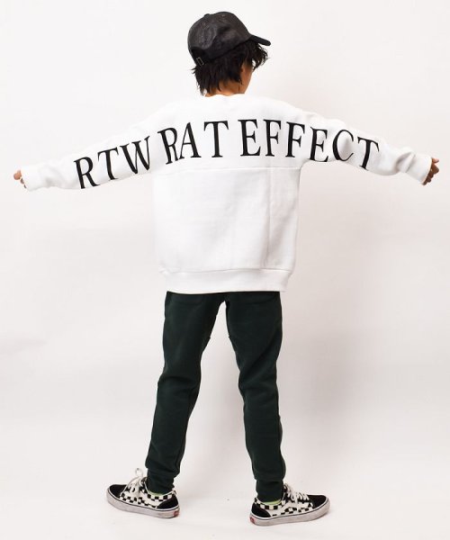 RAT EFFECT(ラット エフェクト)/裏起毛切替バックロゴトレーナー/img15