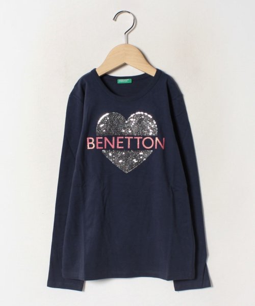 BENETTON (UNITED COLORS OF BENETTON GIRLS)(ユナイテッド　カラーズ　オブ　ベネトン　ガールズ)/オーガニックコットンピーチスキンロゴTシャツ・カットソー/img12