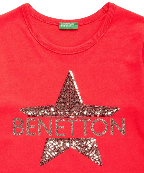 BENETTON (UNITED COLORS OF BENETTON GIRLS)(ユナイテッド　カラーズ　オブ　ベネトン　ガールズ)/オーガニックコットンピーチスキンロゴTシャツ・カットソー/img16