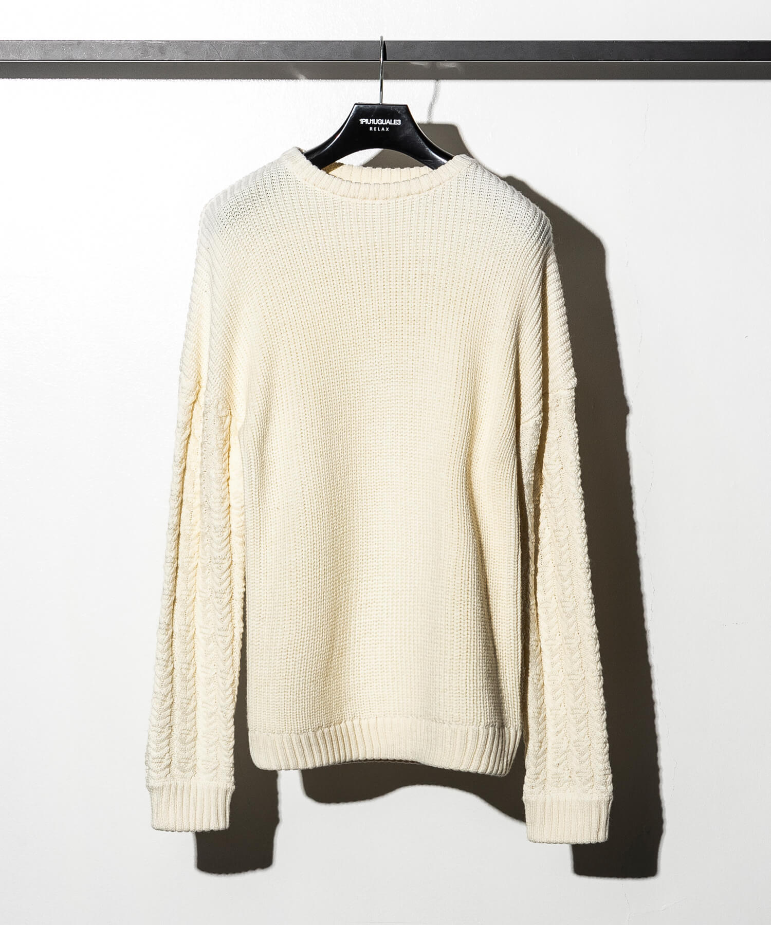 LEON掲載】ドロップショルダーケーブルニット(502675848)｜HANKYU