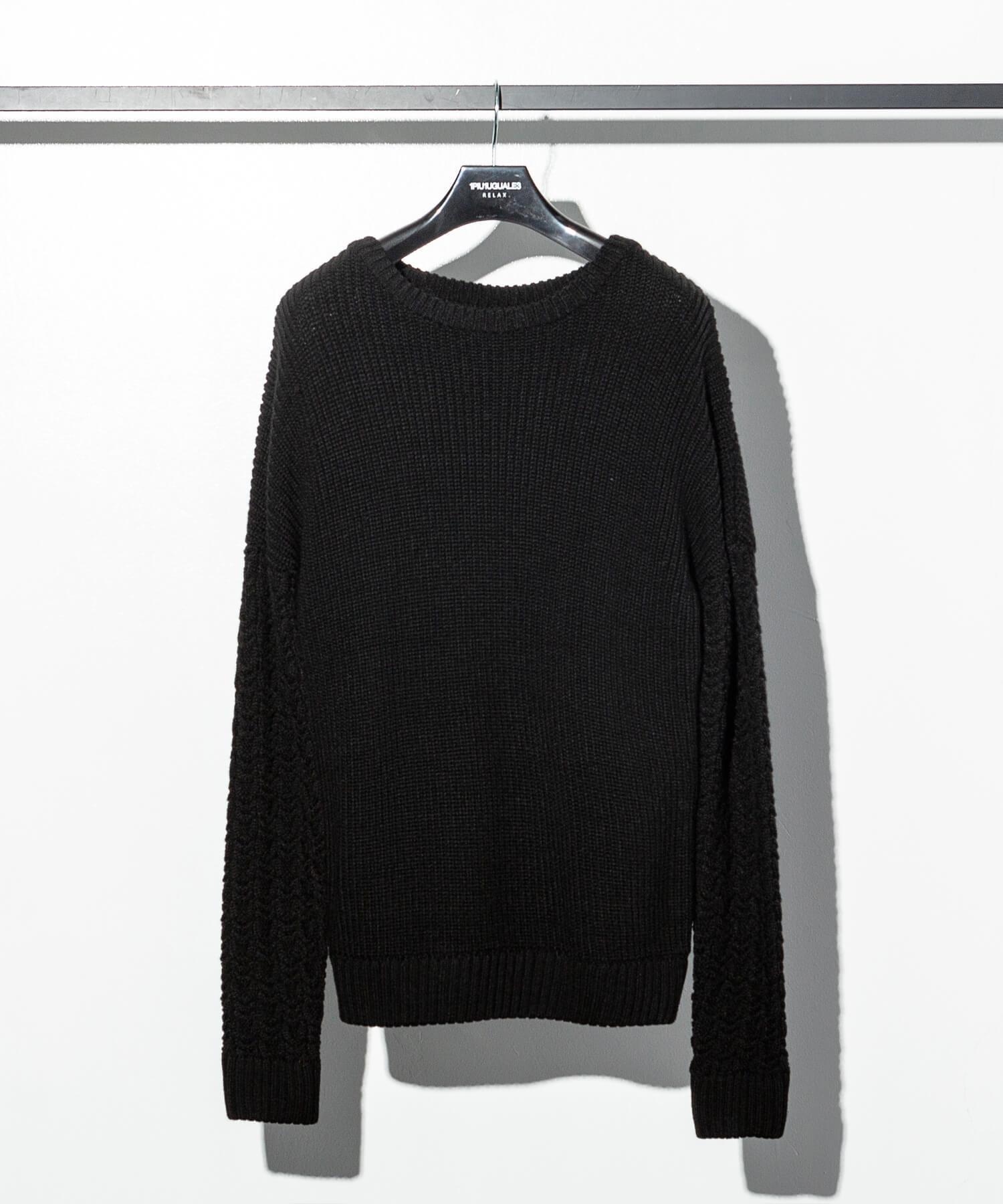 LEON掲載】ドロップショルダーケーブルニット(502675848)｜HANKYU