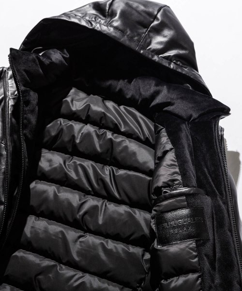 Leon掲載 レザーダウンコート メンズファッション 阪急百貨店公式通販 阪急 Men S Online Store