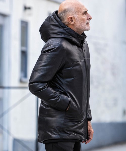 Leon掲載 レザーダウンコート メンズファッション 阪急百貨店公式通販 阪急 Men S Online Store