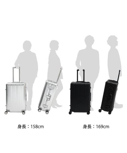 RICARDO スーツケース リカルド キャリーケース Aileron 24－inch Spinner Suitcase 58L AIL－24－4VP メッシュジップポケット Silver Matte ×1