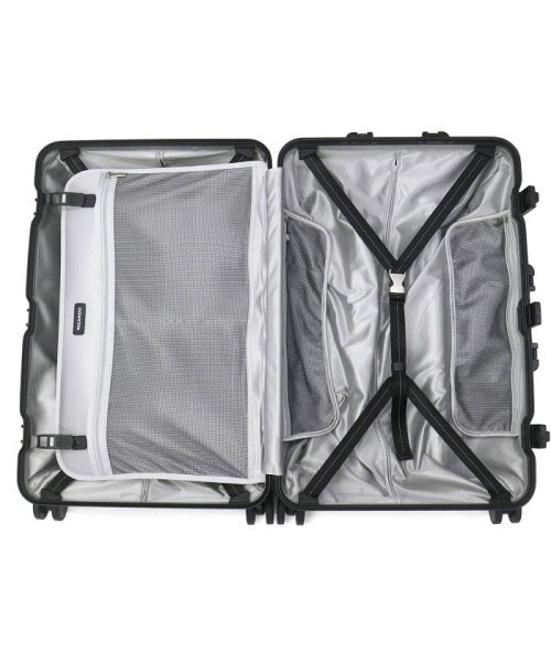 RICARDO スーツケース リカルド キャリーケース Aileron 24－inch Spinner Suitcase 58L AIL－24－4VP メッシュジップポケット Silver Matte ×1