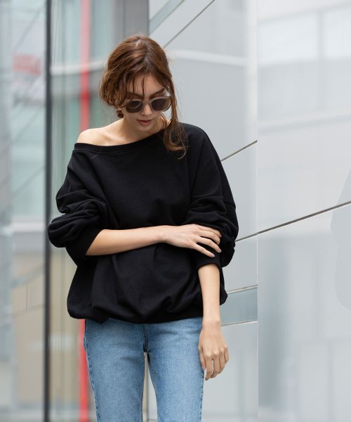 marjour(マージュール)/OTONA OFF SHOULDER SWEAT/img12