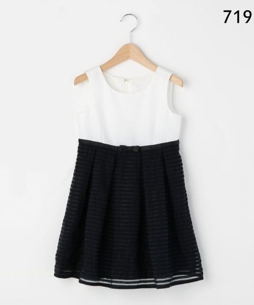 SHOO・LA・RUE(Kids) (シューラルーキッズ)/【110－130cm/3点セット/セレモニー/入卒】シアーボーダーワンピース/img17