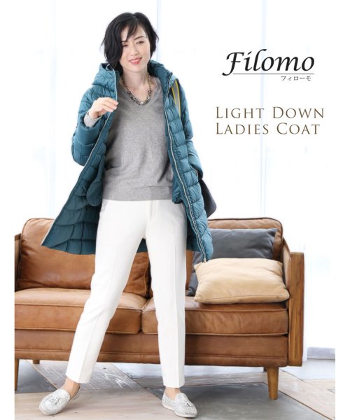 Filomo(フィローモ)/[Filomo]ダウンコートレディースミドル丈/img10