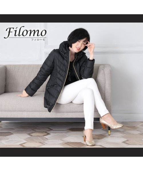 Filomo(フィローモ)/[Filomo]ダウンコートレディースミドル丈/img05