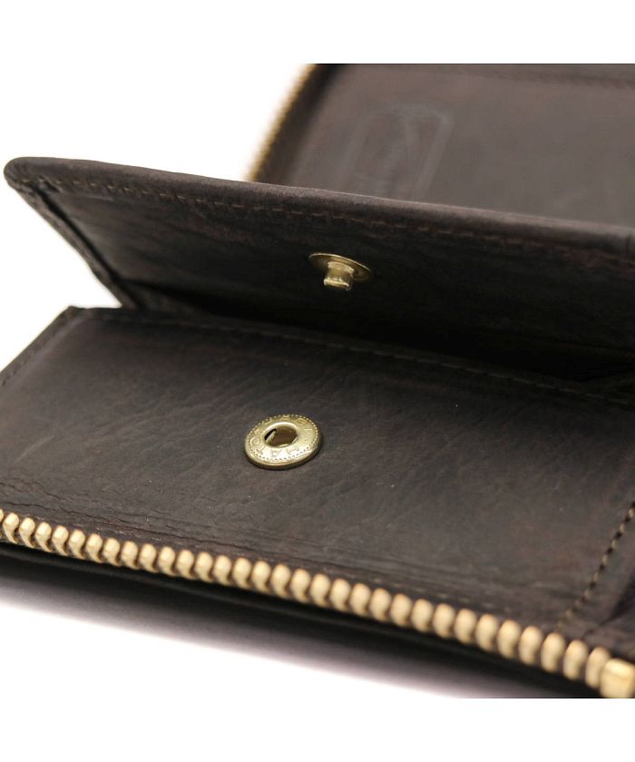 スロウ SLOW 二つ折り財布 kudu クーズー L zip short wallet