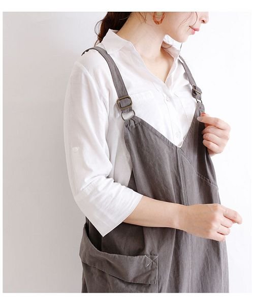 Sawa a la mode(サワアラモード)/大きなポケット付きサロペットスカート/img01